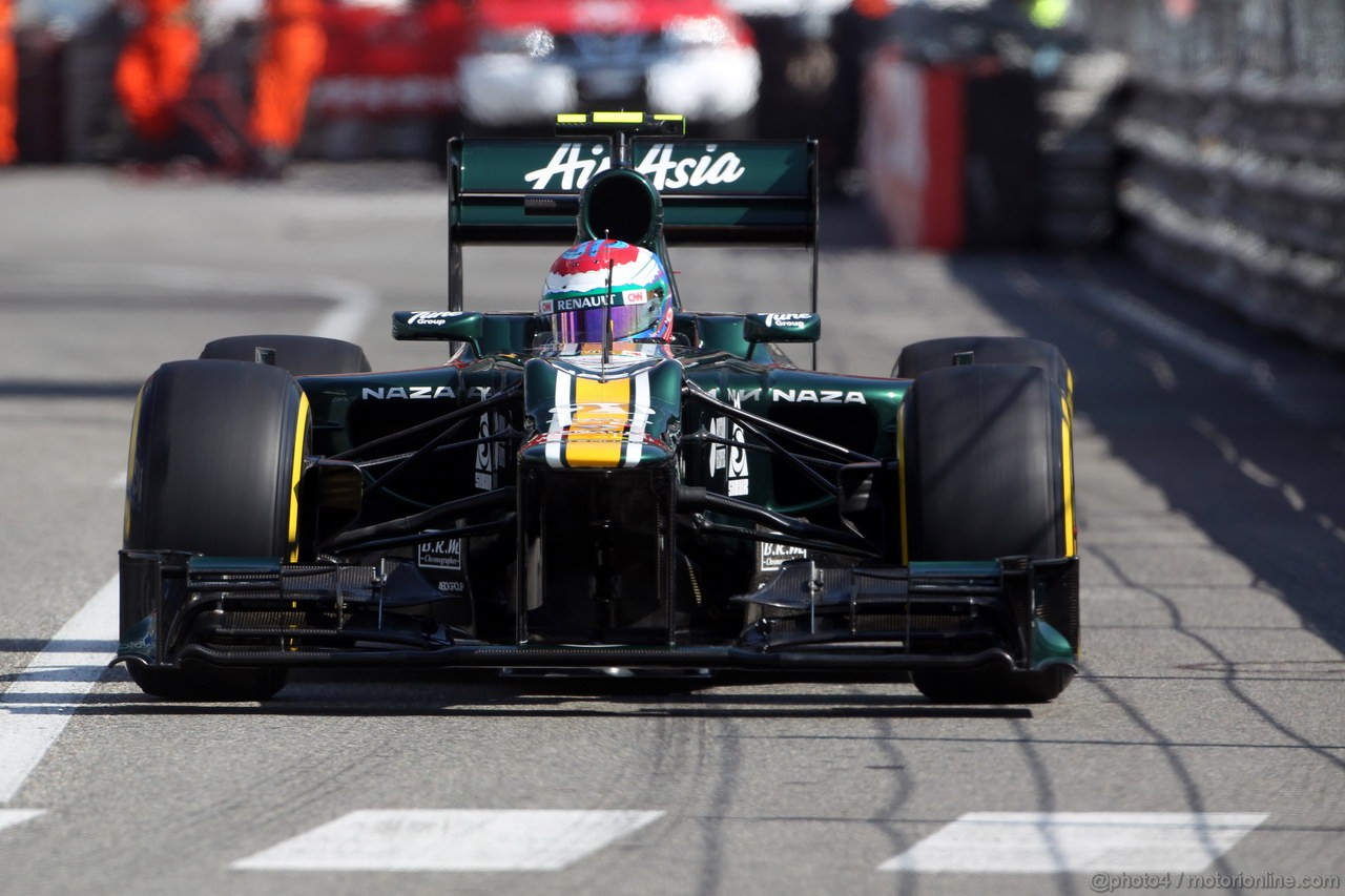 GP MONACO, 24.05.2012- Prove Libere 1, Vitaly Petrov (RUS) Caterham F1 Team CT01 