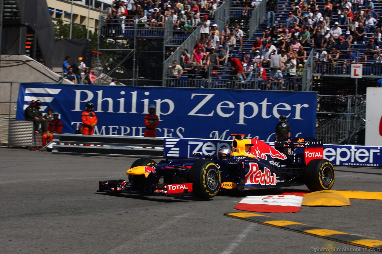 GP MONACO, 24.05.2012- Prove Libere 1, Sebastian Vettel (GER) Red Bull Racing RB8