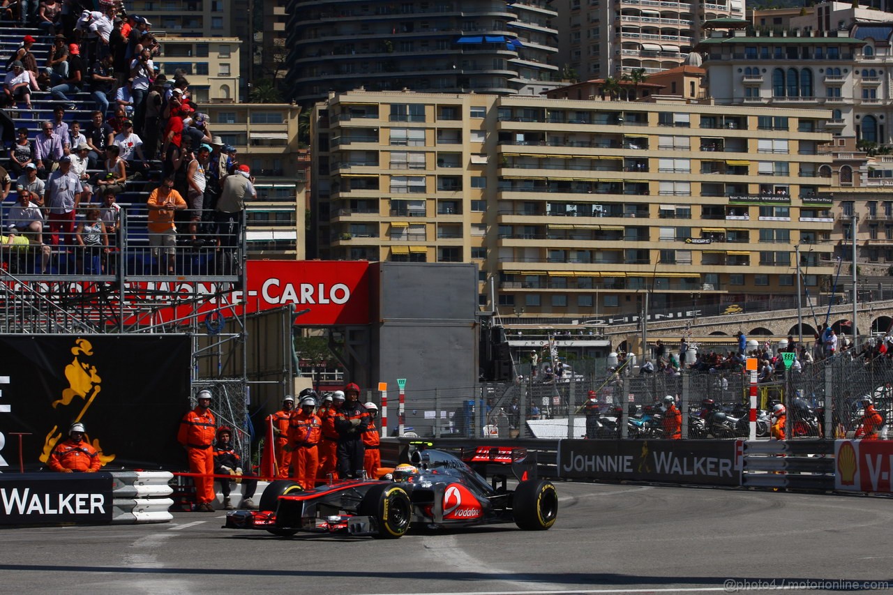 GP MONACO, 24.05.2012- Prove Libere 1, Lewis Hamilton (GBR) McLaren Mercedes MP4-27