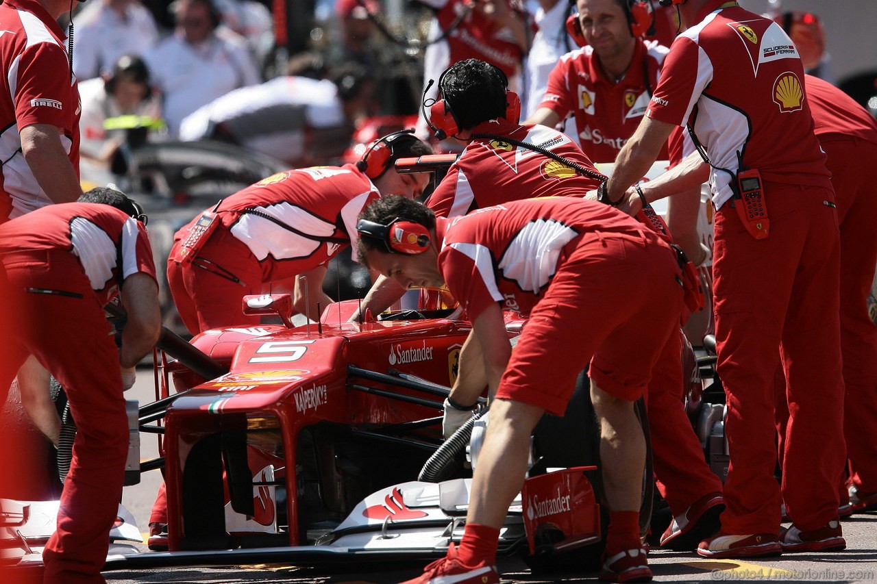 GP MONACO, 24.05.2012- Prove Libere 1, Fernando Alonso (ESP) Ferrari F2012 