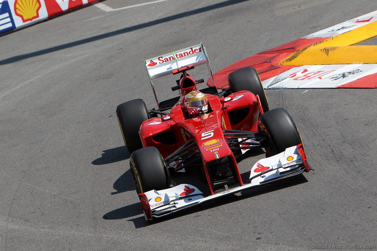 GP MONACO, 24.05.2012- Prove Libere 1, Fernando Alonso (ESP) Ferrari F2012