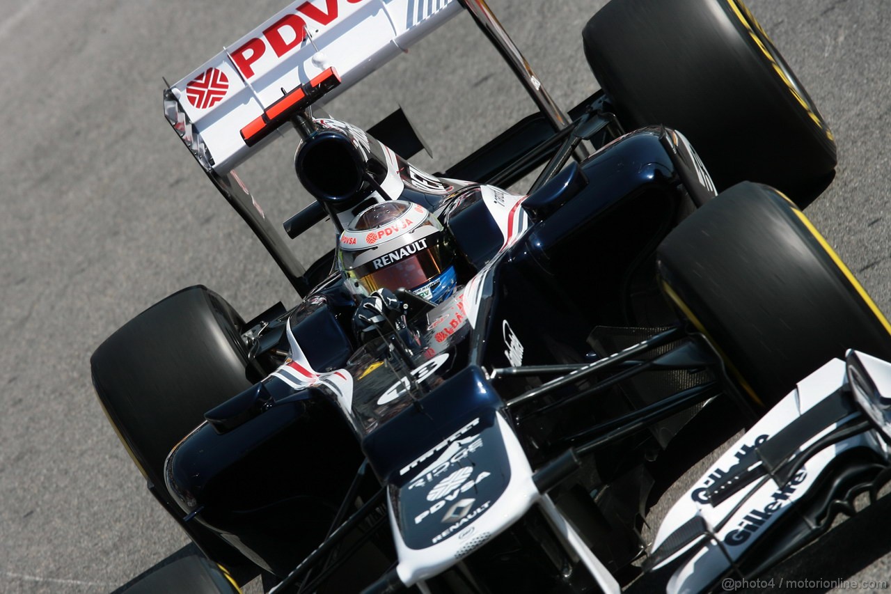 GP MONACO, 24.05.2012- Prove Libere 1, Pastor Maldonado (VEN) Williams F1 Team FW34 