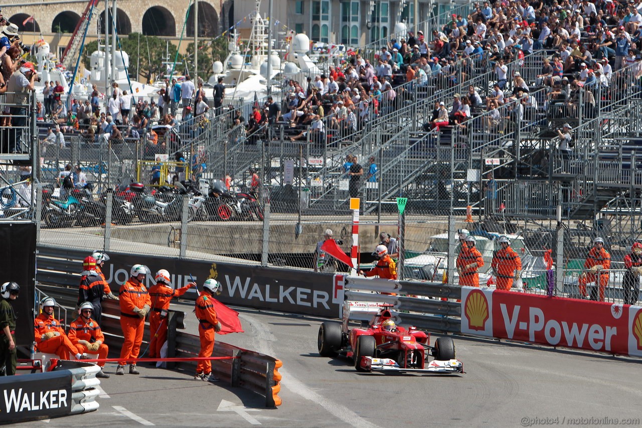 GP MONACO, 24.05.2012- Prove Libere 1, Fernando Alonso (ESP) Ferrari F2012 