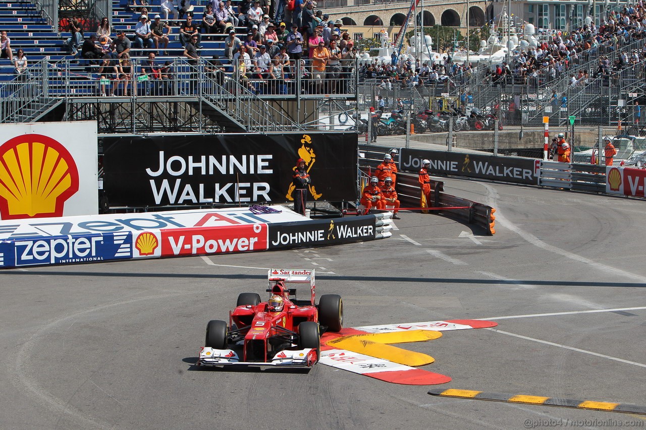 GP MONACO, 24.05.2012- Prove Libere 1, Fernando Alonso (ESP) Ferrari F2012 