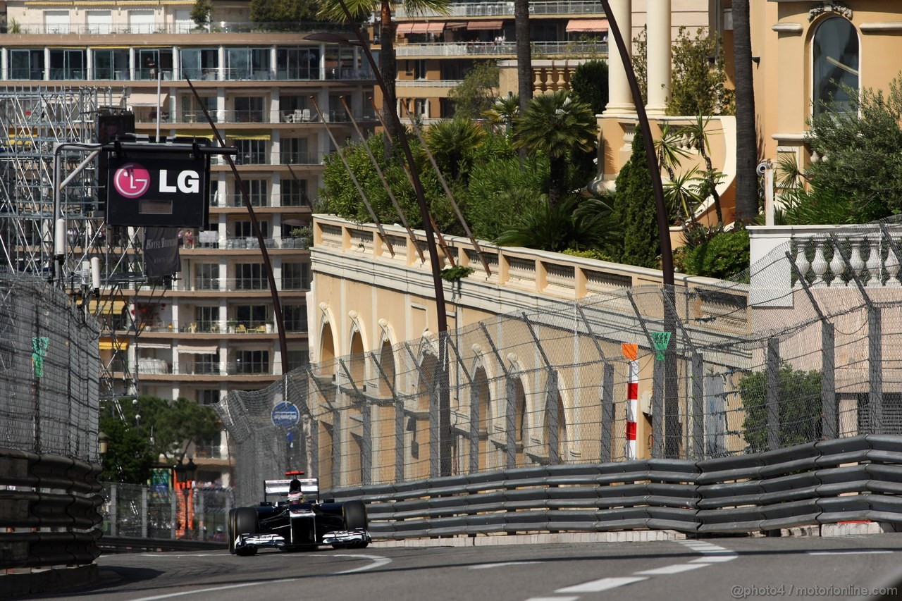 GP MONACO, 24.05.2012- Prove Libere 1, Kamui Kobayashi (JAP) Sauber F1 Team C31 