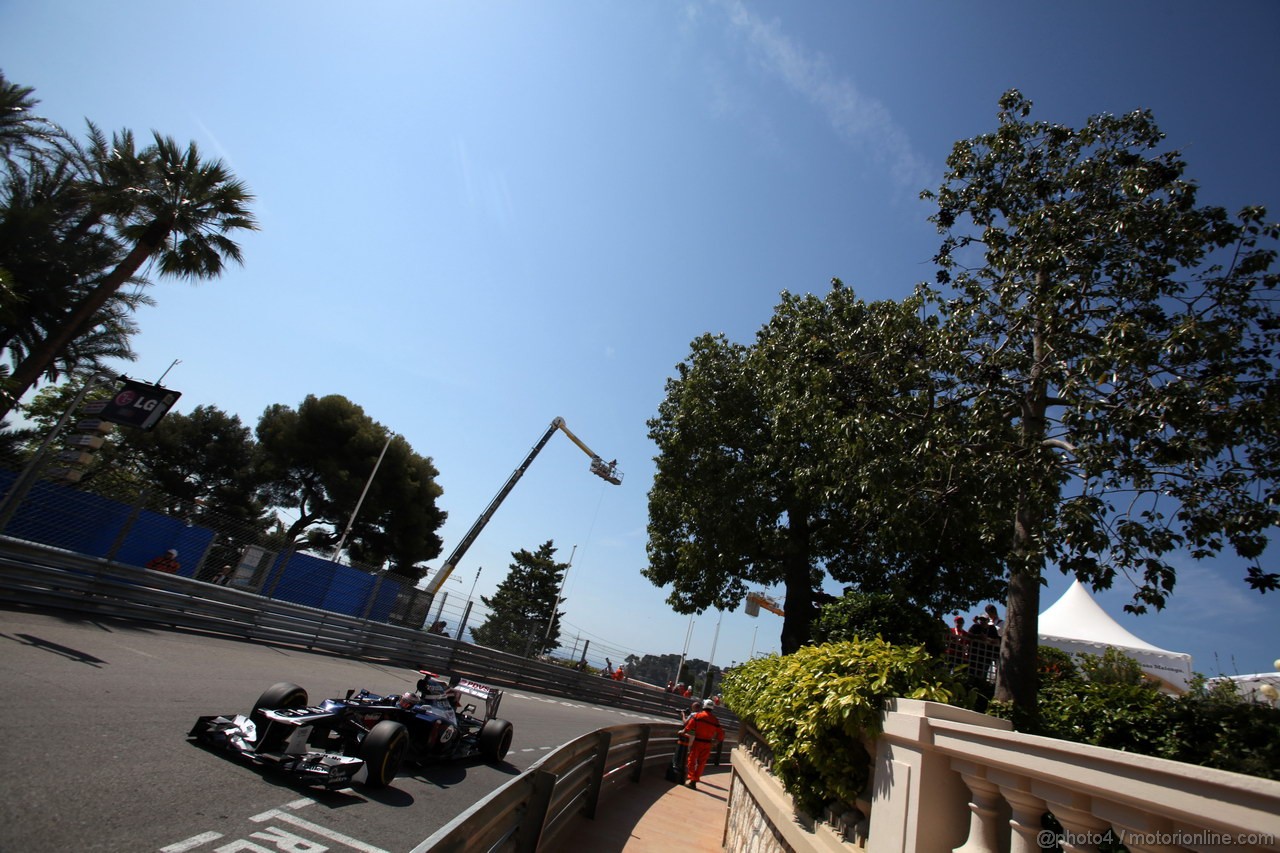 GP MONACO, 24.05.2012- Prove Libere 1, Pastor Maldonado (VEN) Williams F1 Team FW34