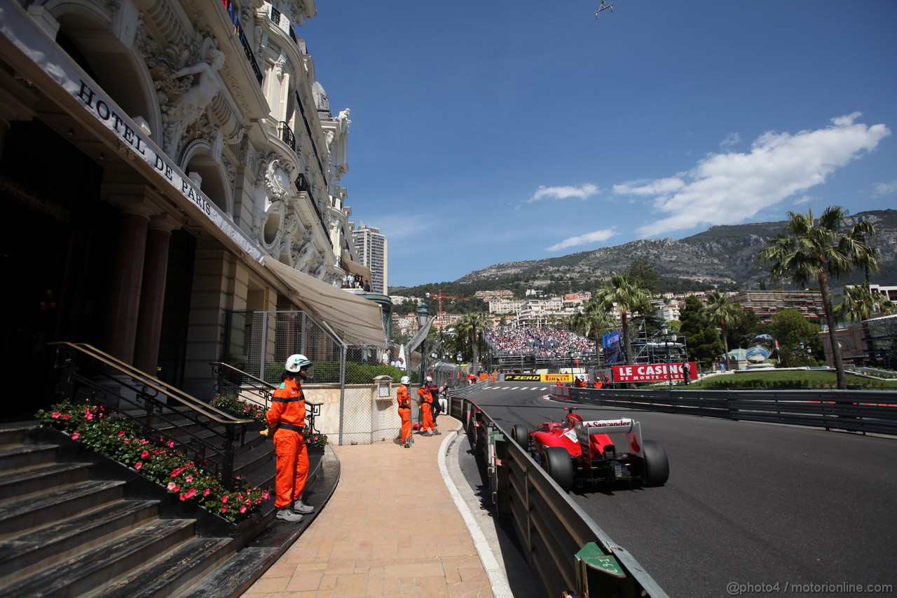GP MONACO, 24.05.2012- Prove Libere 1, Fernando Alonso (ESP) Ferrari F2012 