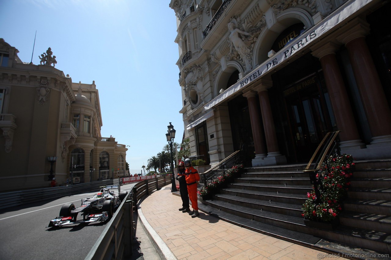 GP MONACO, 24.05.2012- Prove Libere 1, Sergio Prez (MEX) Sauber F1 Team C31 