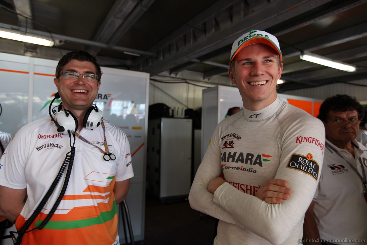 GP MONACO, 24.05.2012- Prove Libere 1, Nico Hulkenberg (GER) Sahara Force India F1 Team VJM05 