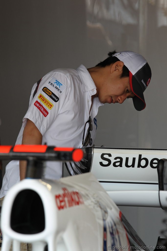 GP MONACO, 24.05.2012- Prove Libere 1, Kamui Kobayashi (JAP) Sauber F1 Team C31 