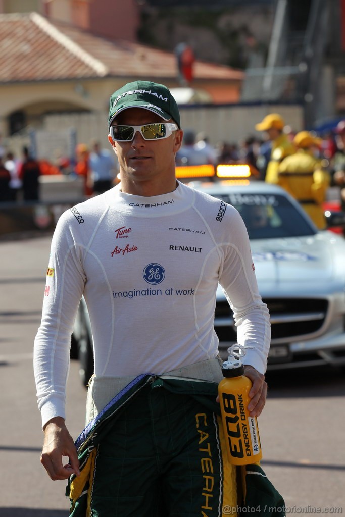 GP MONACO, 24.05.2012- Prove Libere 1, Heikki Kovalainen (FIN) Caterham F1 Team CT01 