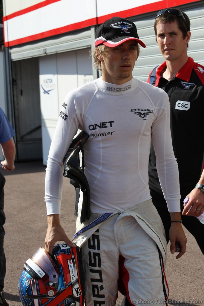 GP MONACO, 24.05.2012- Prove Libere 1, Charles Pic (FRA) Marussia F1 Team MR01 