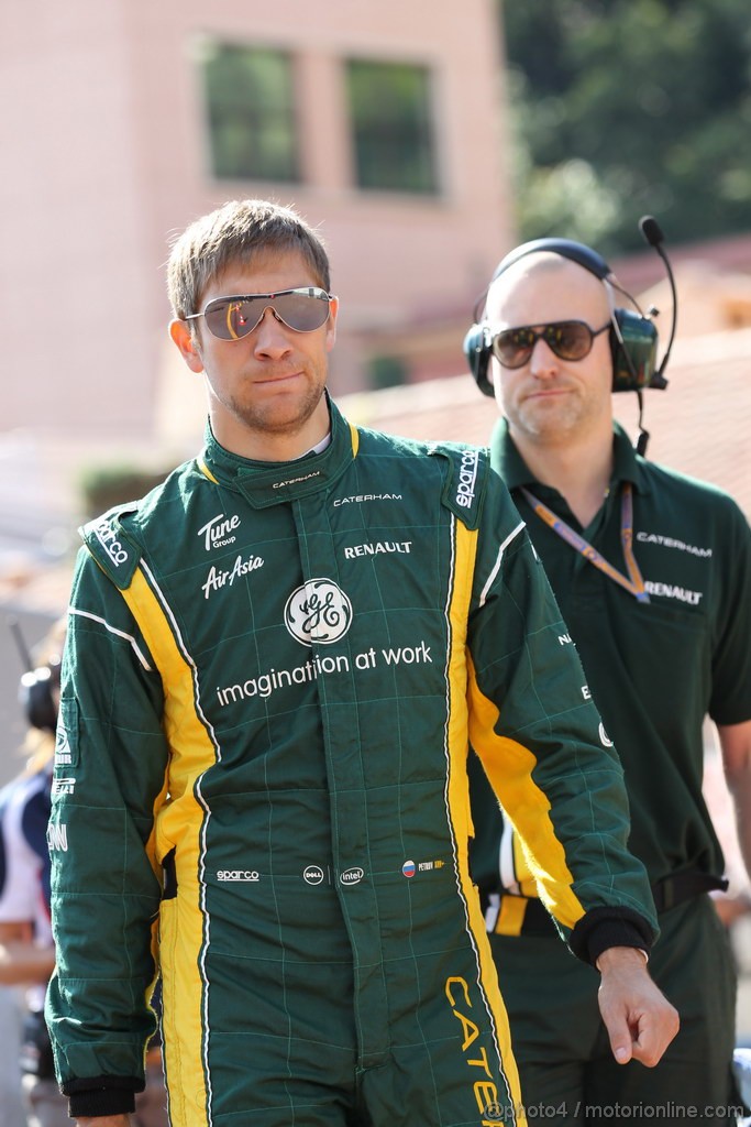 GP MONACO, 24.05.2012- Prove Libere 1, Vitaly Petrov (RUS) Caterham F1 Team CT01 