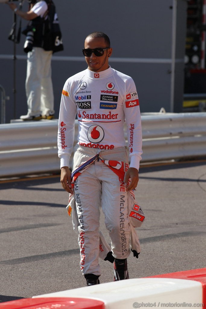 GP MONACO, 24.05.2012- Prove Libere 1, Lewis Hamilton (GBR) McLaren Mercedes MP4-27 