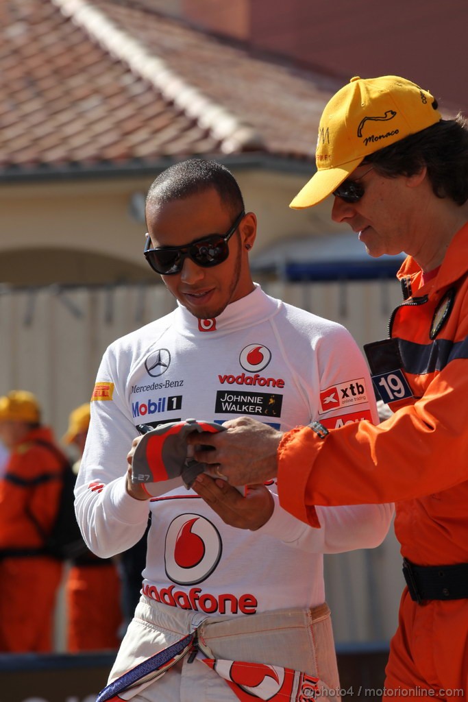 GP MONACO, 24.05.2012- Prove Libere 1, Lewis Hamilton (GBR) McLaren Mercedes MP4-27 