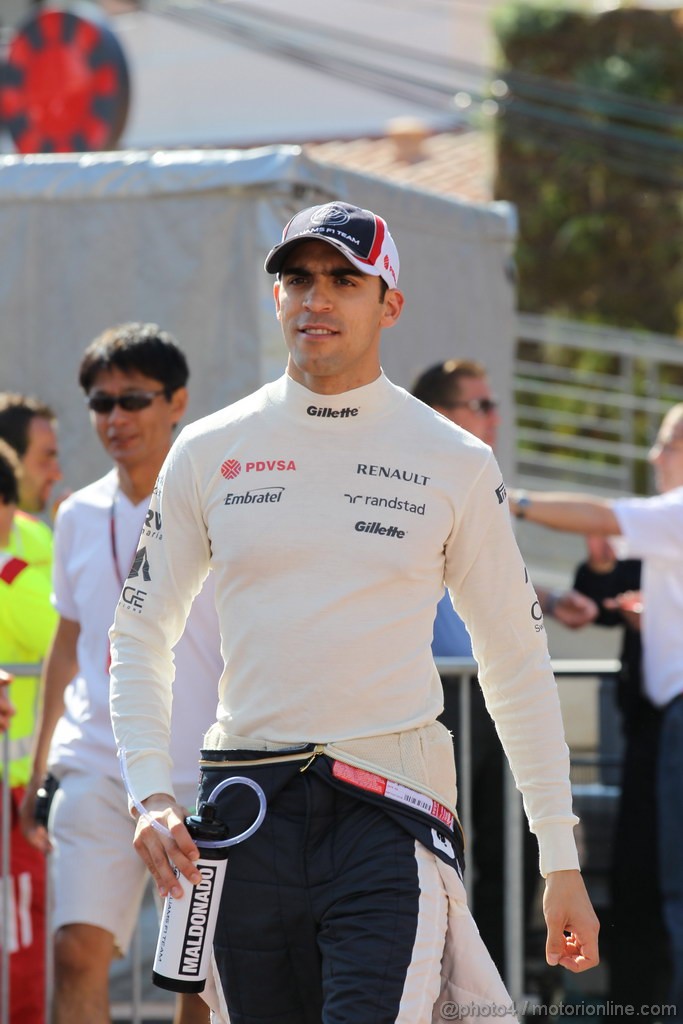 GP MONACO, 24.05.2012- Prove Libere 1, Pastor Maldonado (VEN) Williams F1 Team FW34 