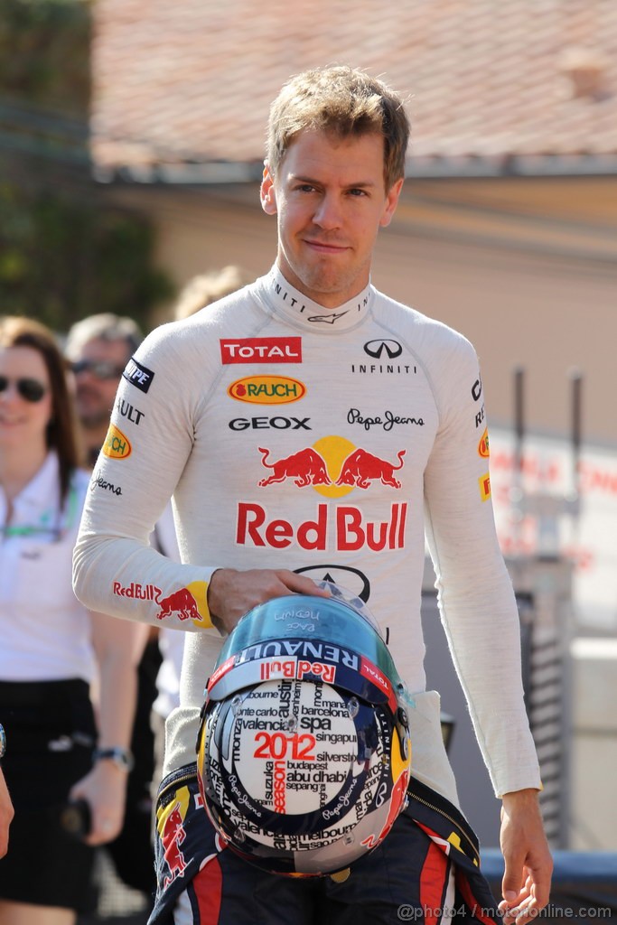 GP MONACO, 24.05.2012- Prove Libere 1, Sebastian Vettel (GER) Red Bull Racing RB8