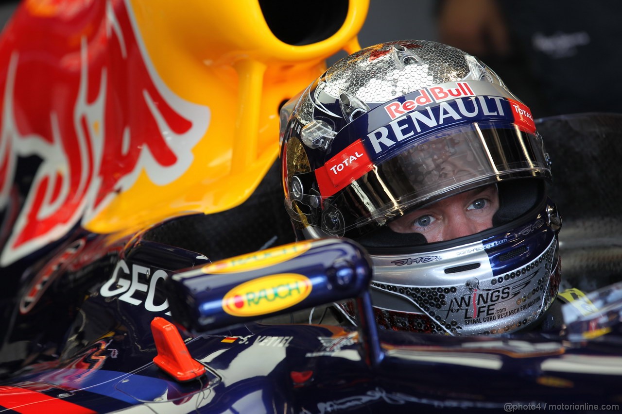 GP MONACO, 24.05.2012- Prove Libere 1, Sebastian Vettel (GER) Red Bull Racing RB8
