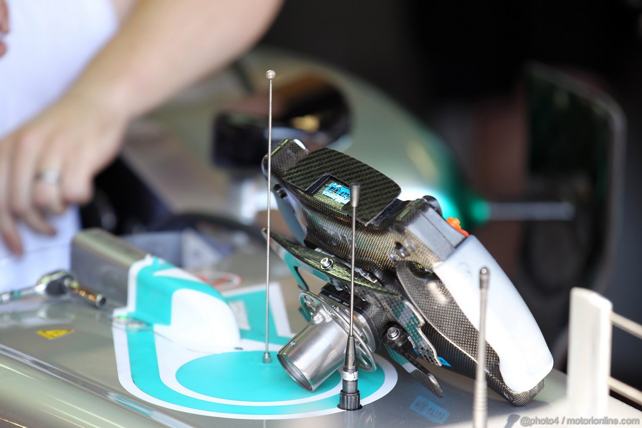 GP MONACO, 24.05.2012- Prove Libere 1, Steering wheel of  Michael Schumacher (GER) Mercedes AMG F1 W03 