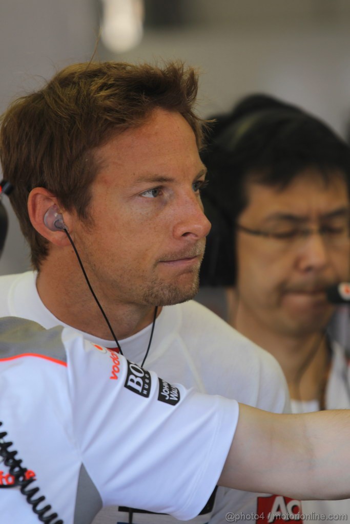 GP MONACO, 24.05.2012- Prove Libere 1, Jenson Button (GBR) McLaren Mercedes MP4-27