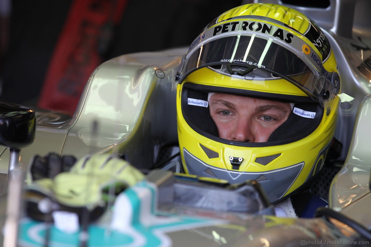GP MONACO, 24.05.2012- Prove Libere 1, Nico Rosberg (GER) Mercedes AMG F1 W03 