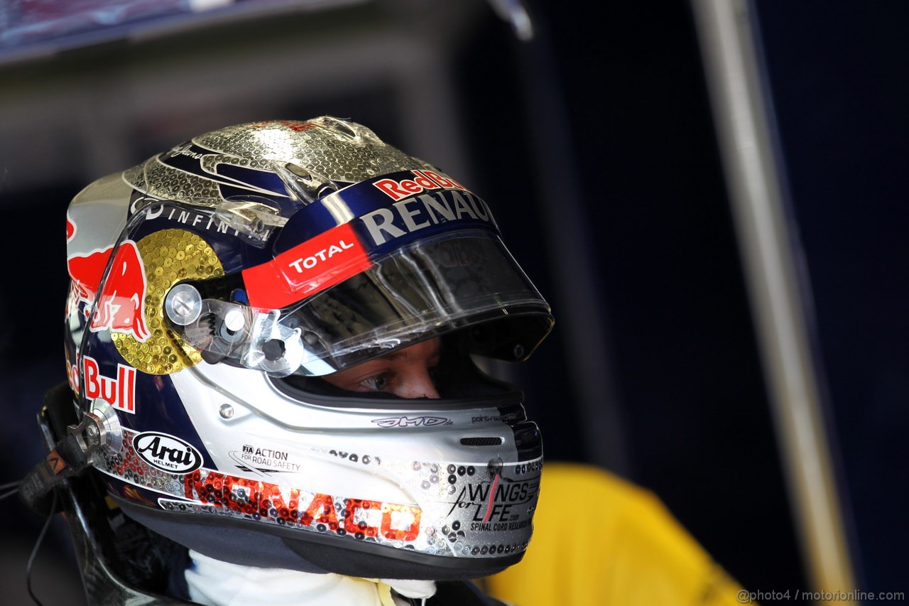 GP MONACO, 24.05.2012- Prove Libere 1, Sebastian Vettel (GER) Red Bull Racing RB8