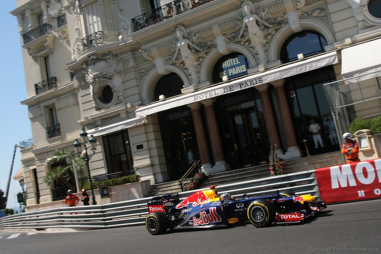 GP MONACO, 24.05.2012- Prove Libere 1, Sebastian Vettel (GER) Red Bull Racing RB8 