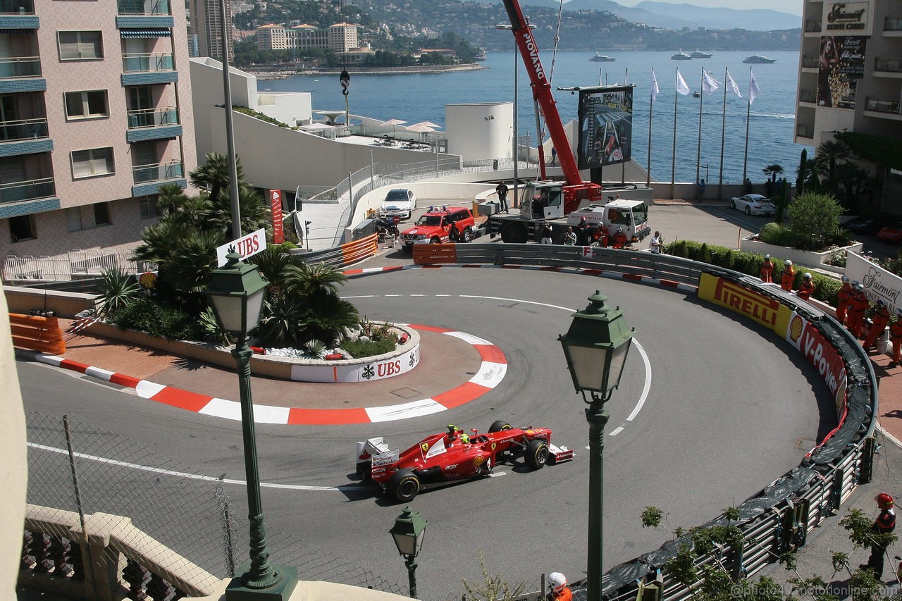 GP MONACO, 24.05.2012- Prove Libere 1, Felipe Massa (BRA) Ferrari F2012 