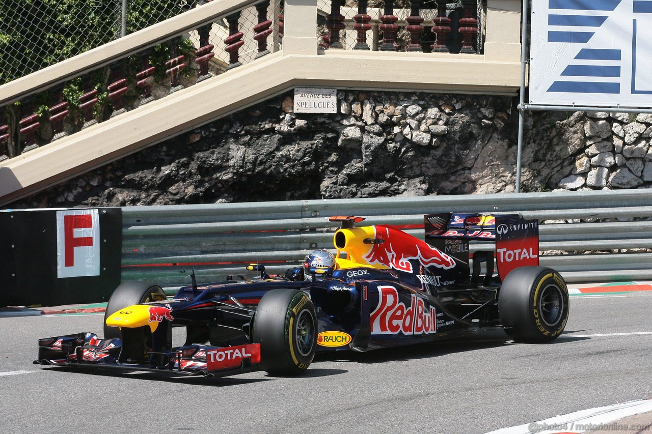 GP MONACO, 24.05.2012- Prove Libere 1, Sebastian Vettel (GER) Red Bull Racing RB8 