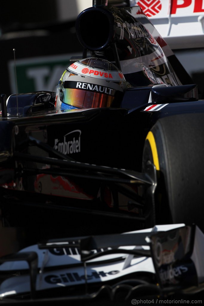 GP MONACO, 24.05.2012- Prove Libere 1, Pastor Maldonado (VEN) Williams F1 Team FW34 