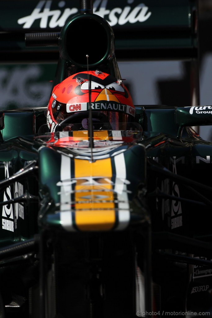 GP MONACO, 24.05.2012- Prove Libere 1, Heikki Kovalainen (FIN) Caterham F1 Team CT01 