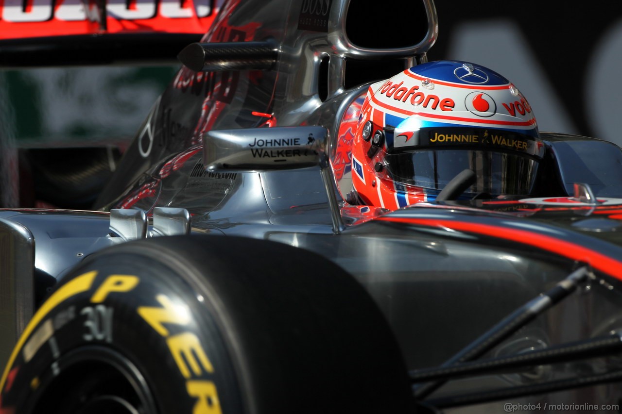 GP MONACO, 24.05.2012- Prove Libere 1, Jenson Button (GBR) McLaren Mercedes MP4-27 