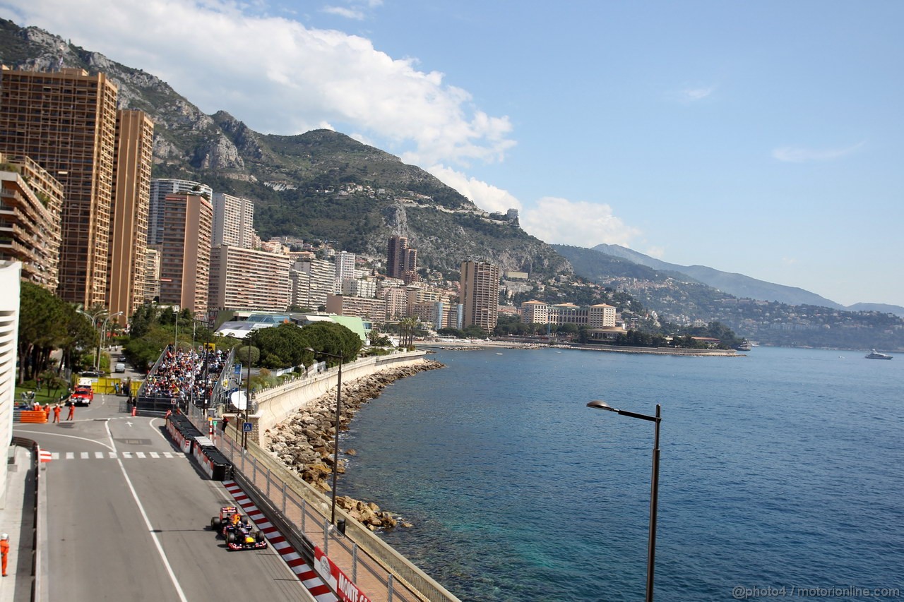 GP MONACO, 24.05.2012- Prove Libere 2, Sebastian Vettel (GER) Red Bull Racing RB8 
