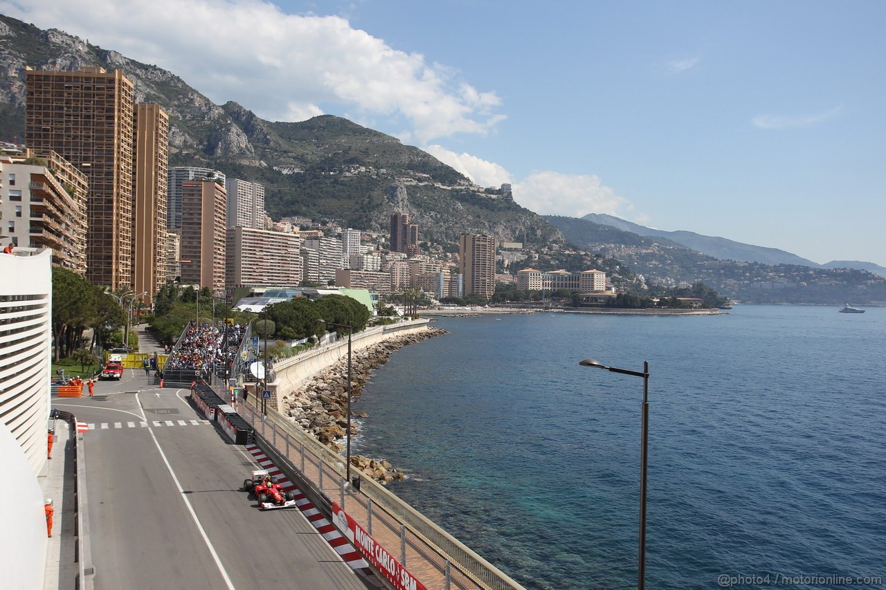 GP MONACO, 24.05.2012- Prove Libere 2, Felipe Massa (BRA) Ferrari F2012 