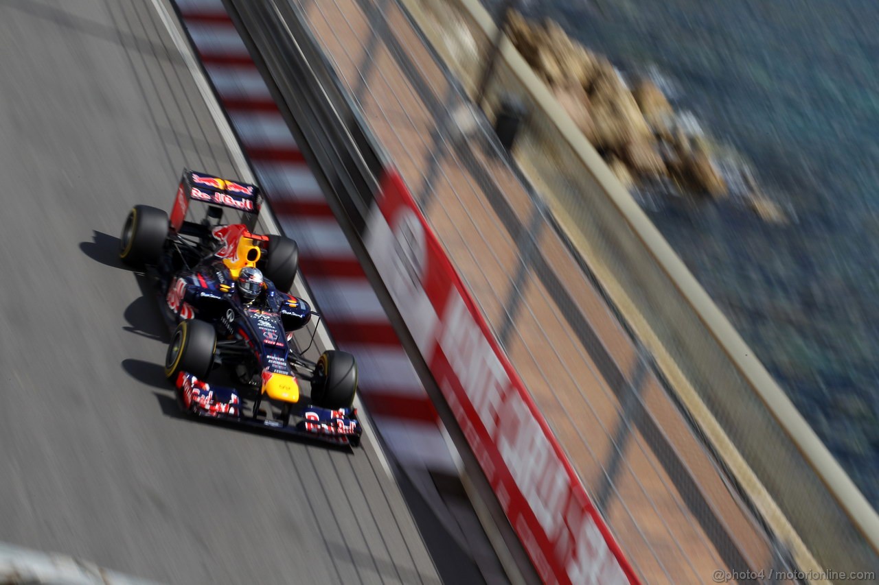 GP MONACO, 24.05.2012- Prove Libere 2, Sebastian Vettel (GER) Red Bull Racing RB8 