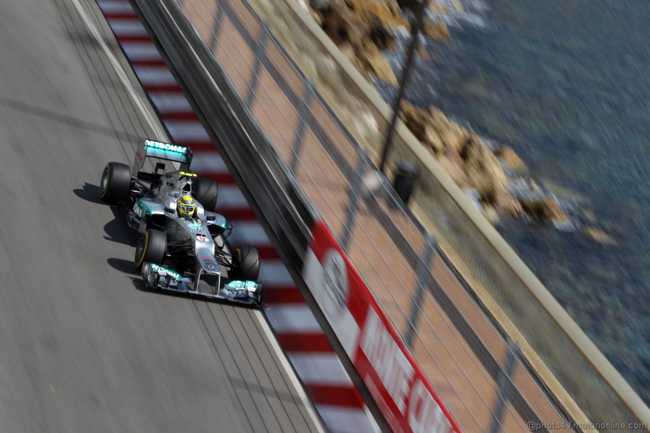 GP MONACO, 24.05.2012- Prove Libere 2,Nico Rosberg (GER) Mercedes AMG F1 W03 