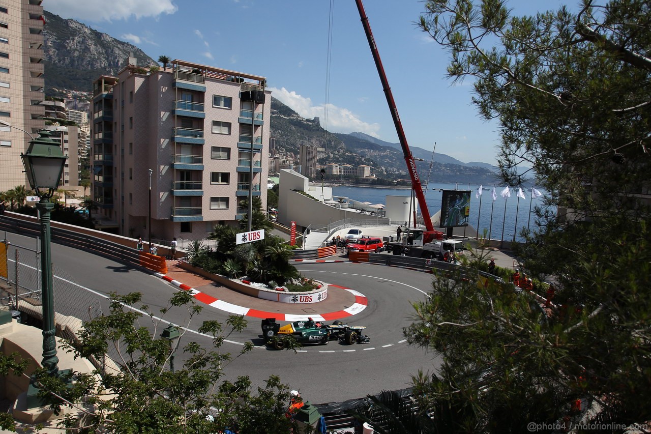 GP MONACO, 24.05.2012- Prove Libere 2, Heikki Kovalainen (FIN) Caterham F1 Team CT01 