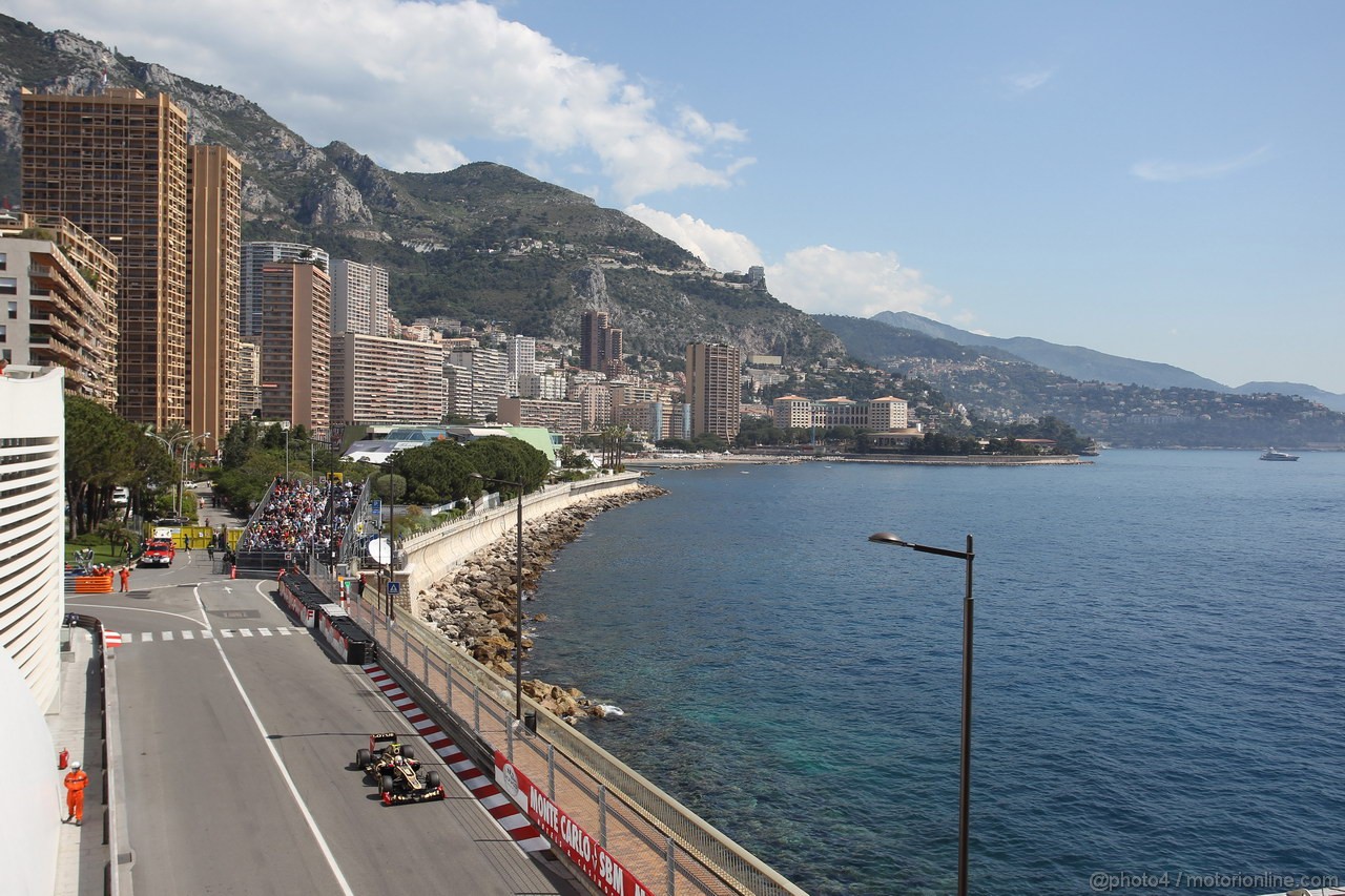 GP MONACO, 24.05.2012- Prove Libere 2, Romain Grosjean (FRA) Lotus F1 Team E20 