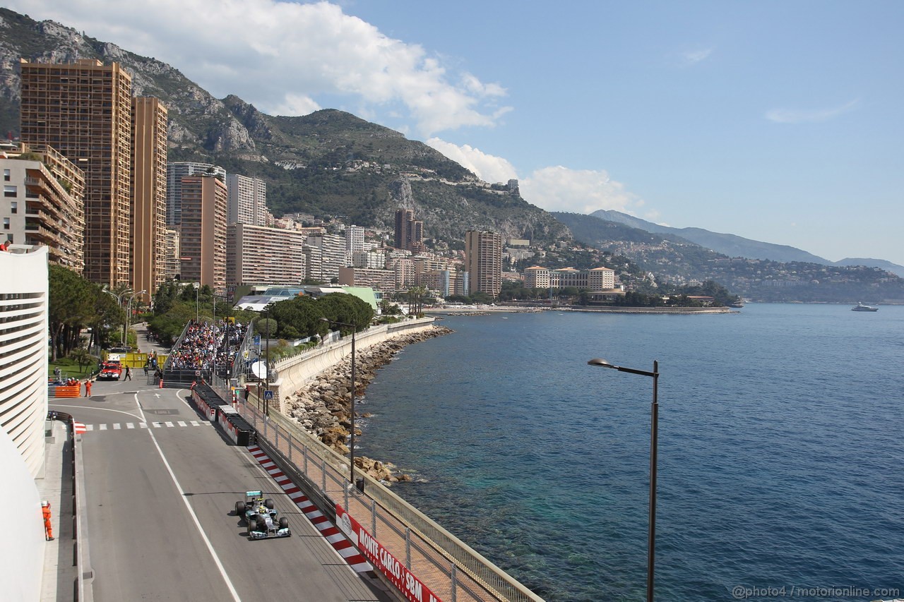 GP MONACO, 24.05.2012- Prove Libere 2, Nico Rosberg (GER) Mercedes AMG F1 W03 