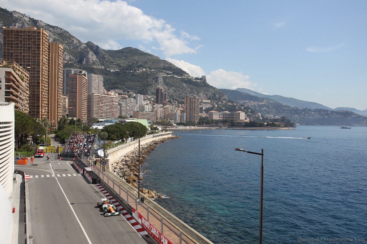 GP MONACO, 24.05.2012- Prove Libere 2, Nico Hulkenberg (GER) Sahara Force India F1 Team VJM05 