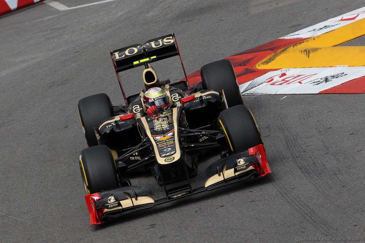 GP MONACO, 24.05.2012- Prove Libere 2,Romain Grosjean (FRA) Lotus F1 Team E20 