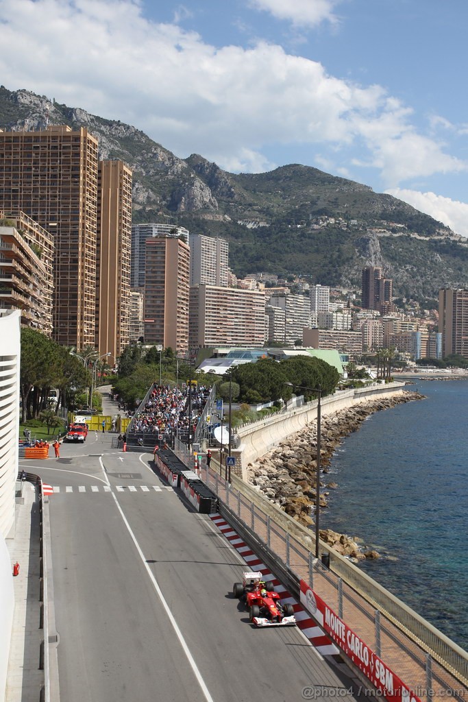 GP MONACO, 24.05.2012- Prove Libere 2, Felipe Massa (BRA) Ferrari F2012 