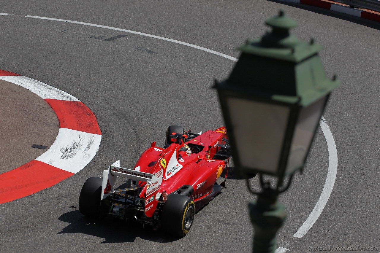 GP MONACO, 24.05.2012- Prove Libere 2, Fernando Alonso (ESP) Ferrari F2012 