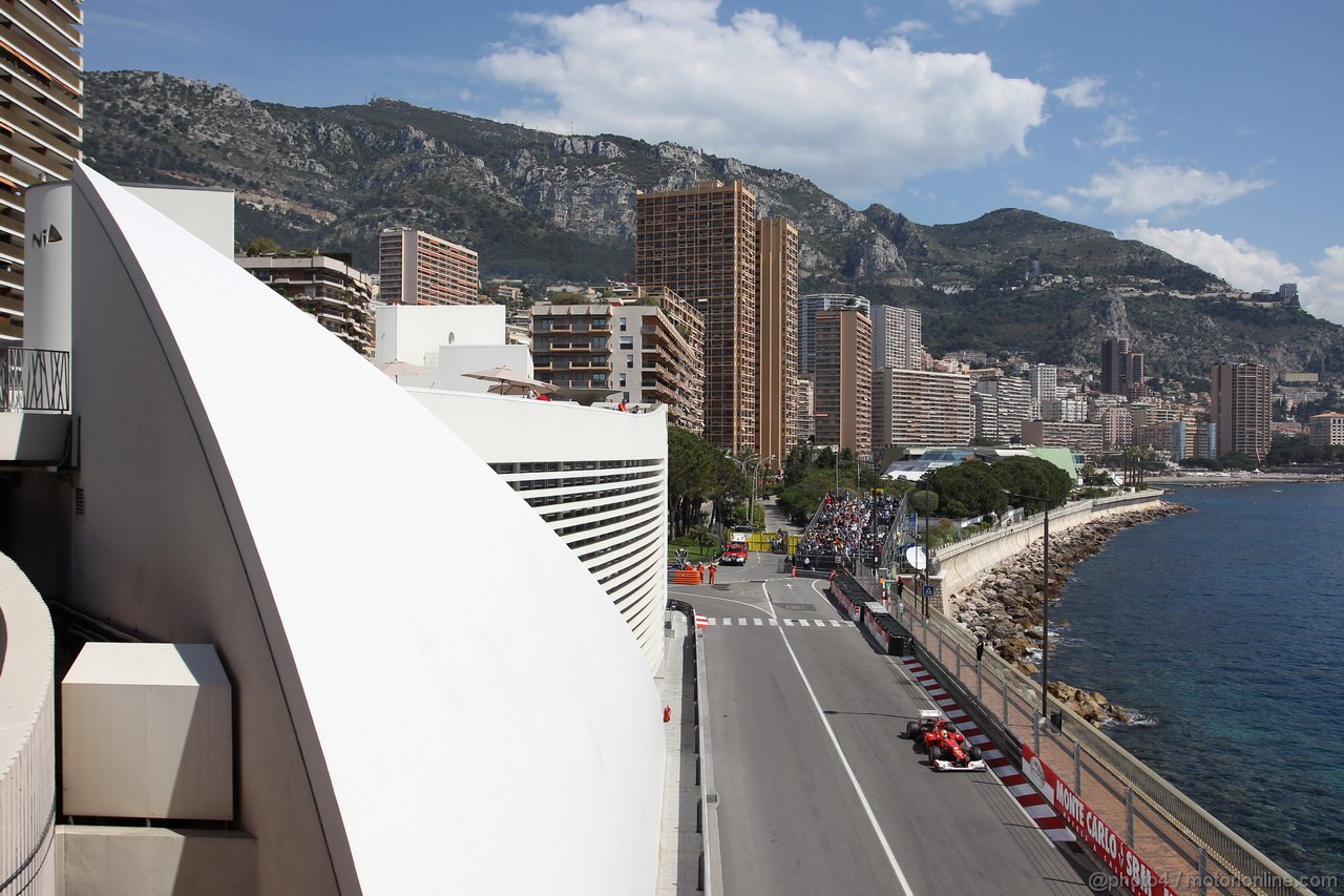 GP MONACO, 24.05.2012- Prove Libere 2, Fernando Alonso (ESP) Ferrari F2012  