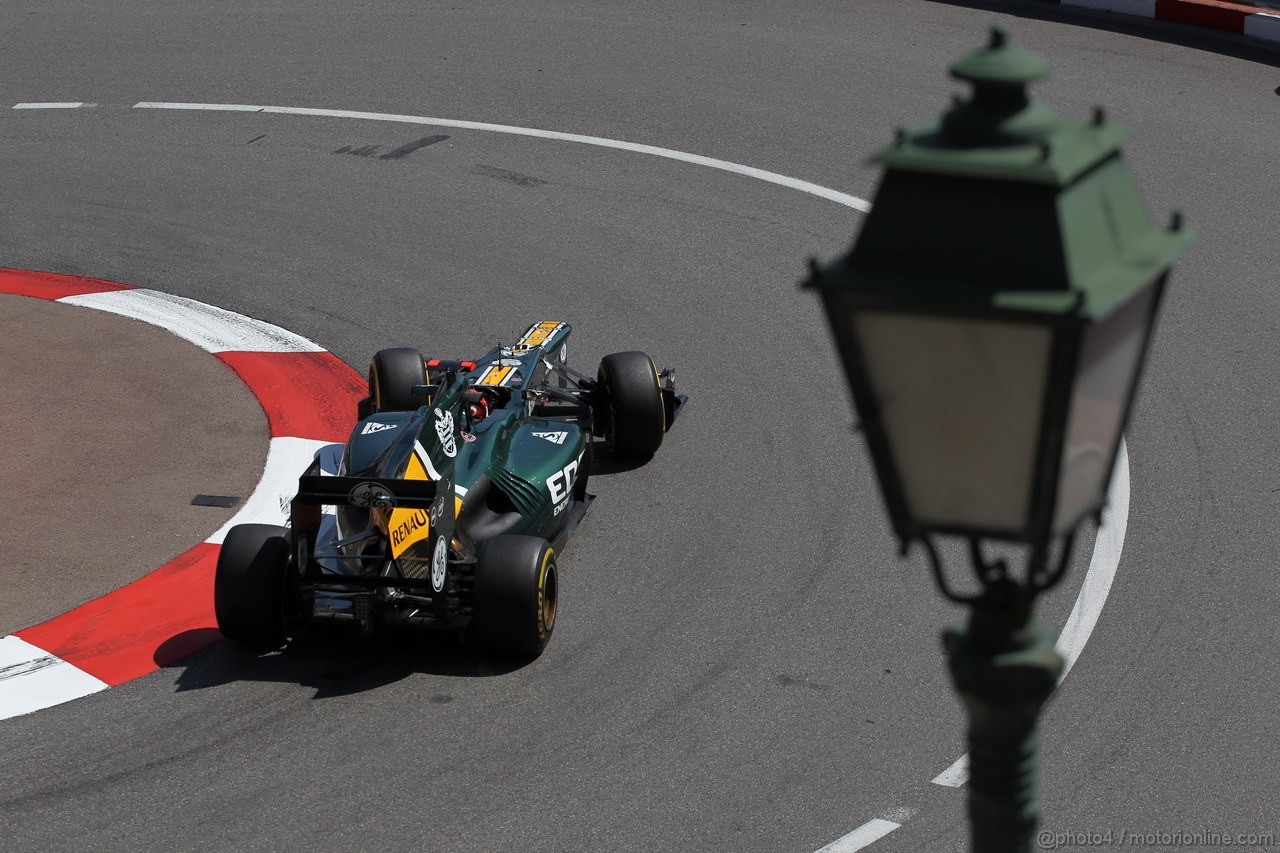 GP MONACO, 24.05.2012- Prove Libere 2, Heikki Kovalainen (FIN) Caterham F1 Team CT01 