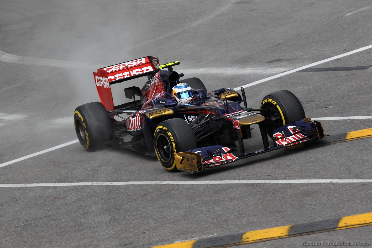 GP MONACO, 24.05.2012- Prove Libere 2, Jean-Eric Vergne (FRA) Scuderia Toro Rosso STR7 