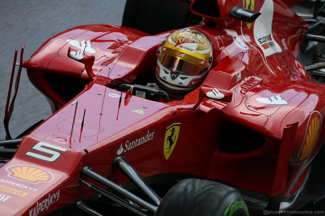 GP MONACO, 24.05.2012- Prove Libere 2, Fernando Alonso (ESP) Ferrari F2012 