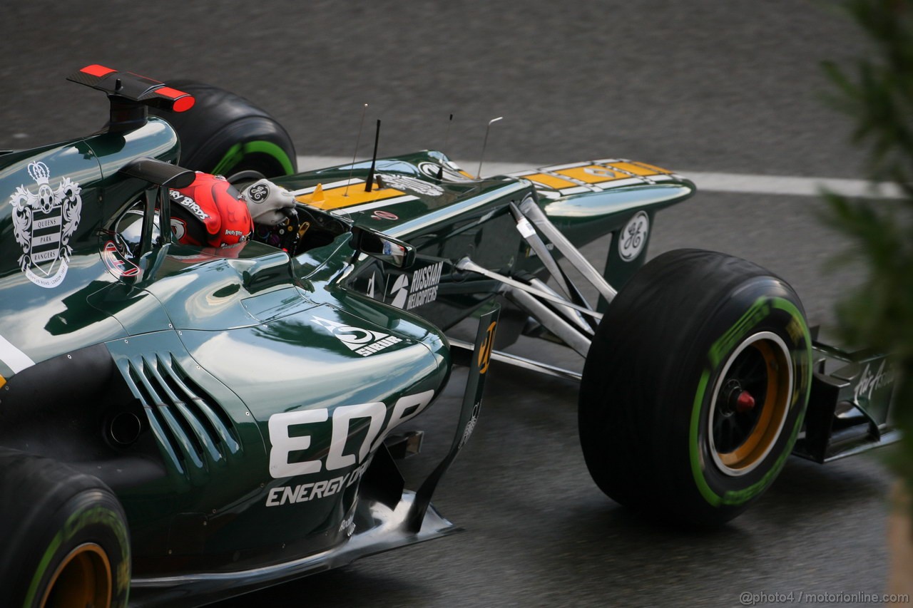 GP MONACO, 24.05.2012- Prove Libere 2, Heikki Kovalainen (FIN) Caterham F1 Team CT01 