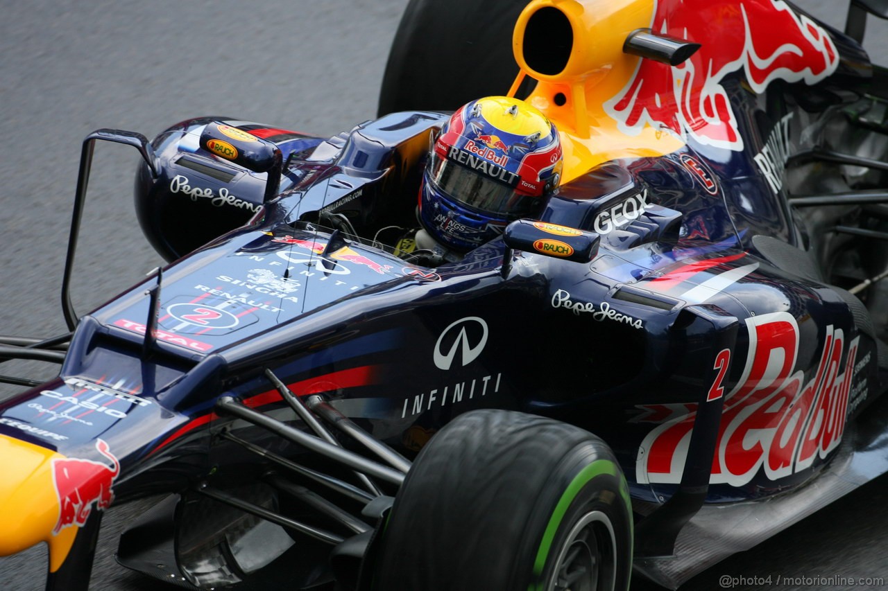 GP MONACO, 24.05.2012- Prove Libere 2, Mark Webber (AUS) Red Bull Racing RB8 