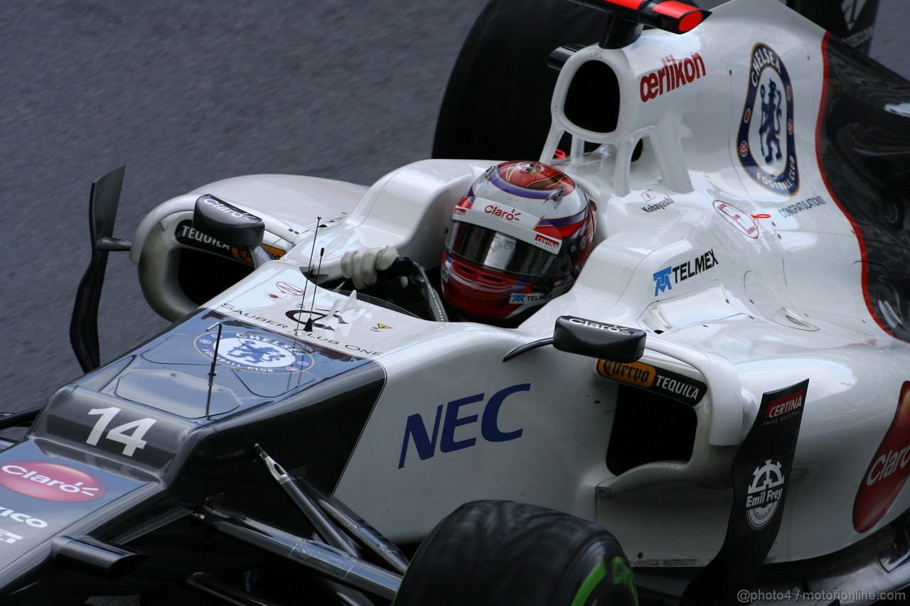 GP MONACO, 24.05.2012- Prove Libere 2, Kamui Kobayashi (JAP) Sauber F1 Team C31 